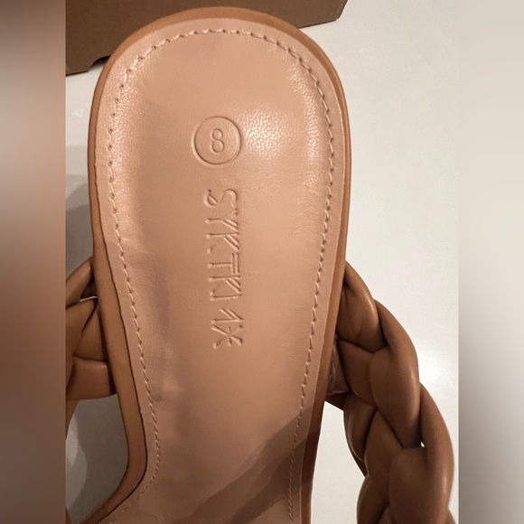 Braided Tan Heeled Sandals - Picture 2 of 8